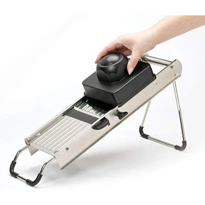 Afbeelding van Masterclass RVS mandoline set met 7 inzetstukken