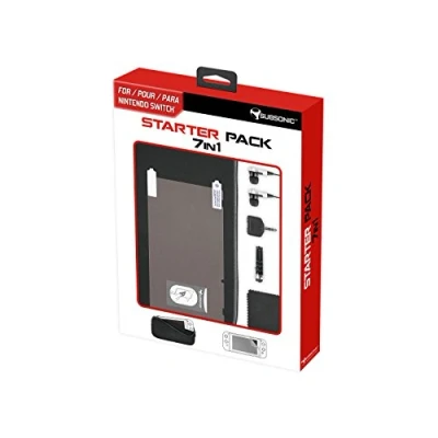 Afbeelding van Subsonic Pack d&#039;accessoires 7 en 1 pour Nintendo Switch avec housse et écran de protection