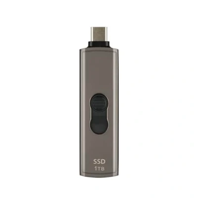 Afbeelding van Transcend ESD330C 1 TB Externe SSD harde schijf USB C 10Gbps Grijs bruin TS1TESD330C