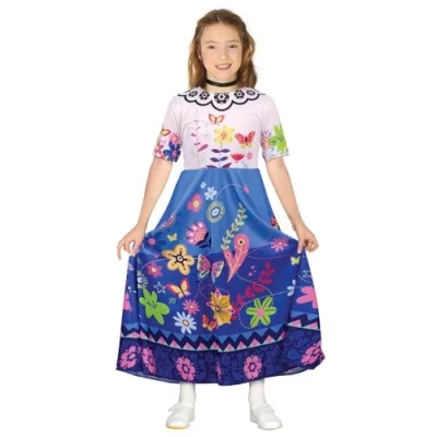 Afbeelding van Guirca Koning Prins &amp; Adel Kostuum Betoverende Mirabel Meisje Blauw, Roze 5 6 jaar Carnavalskleding Verkleedkleding