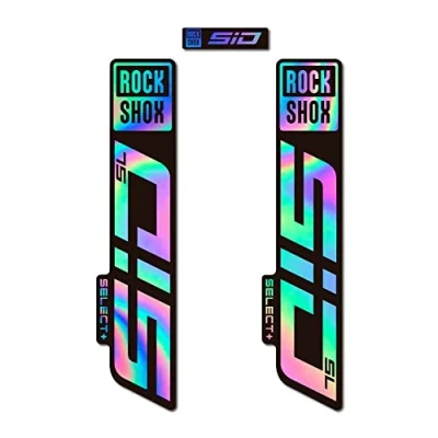 Afbeelding van STAR SAM Stickers compatibel met Rock Shox Sid SL Select + 2020 holografische 1 CMT fietsvork