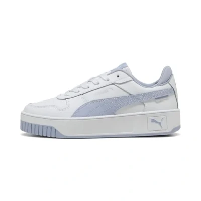 Afbeelding van Puma Carina Street JR Unisex Sneakers laag voor kinderen, Maat: 37.5, White/cool weather Leer en imitatieleer