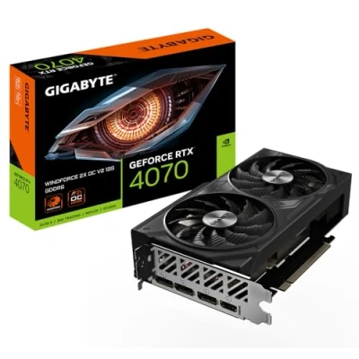 Afbeelding van GIGABYTE GeForce RTX 4070 WINDFORCE 2X OC V2 12G NVIDIA 12 GB GDDR6