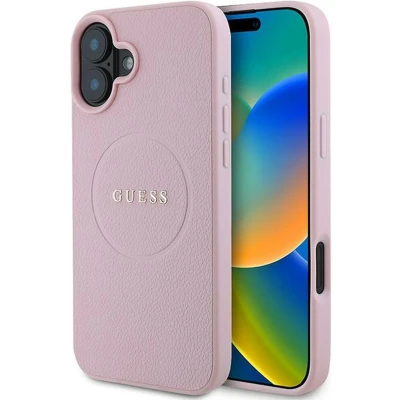 Afbeelding van Guess GUHMP16MPGHSMMP iPhone 16 Plus 6,7&quot; roze/roze hardcase Grained Ring MagSafe