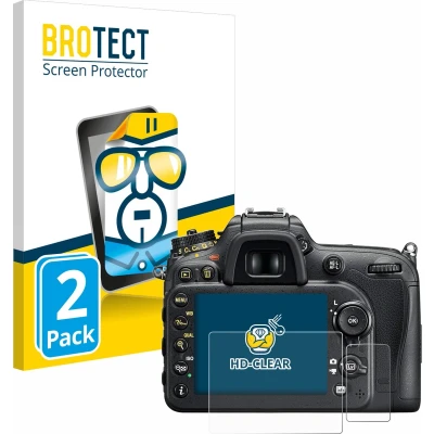 Afbeelding van BROTECT Screenprotector voor Nikon D7200 Folie Beschermfolie transparant (2 Stuks)