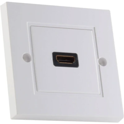 Afbeelding van S Impuls HDMI inbouw wandcontactdoos met 1 aansluiting versie 1.3 (Full HD 1080p)