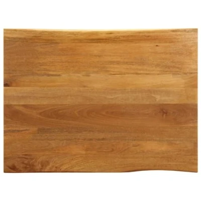 Afbeelding van Tafelblad met natuurlijke rand 90x80x3,8 cm massief mangohout