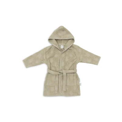 Afbeelding van Jollein Badjas Badstof 1 2 jaar Miffy Jacquard Olive Green