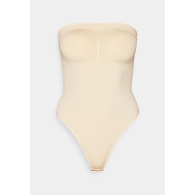 Afbeelding van Magic Bodyfashion Bandeau Thong Shapewear, Dames, Maat: 75E. 80C. 85B, Latte