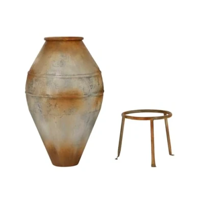 Afbeelding van Vaas Home ESPRIT Beige Metaal 49 X 93 cm