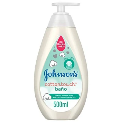 Image de Johnson&#039;s CottonTouch Bain pour la peau délicate du nouveau né, 500 ml
