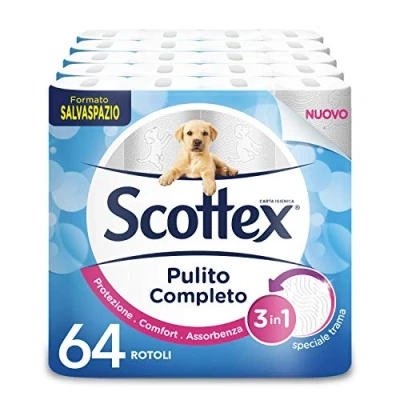 Afbeelding van Scottex 64 rollen schoon toiletpapier
