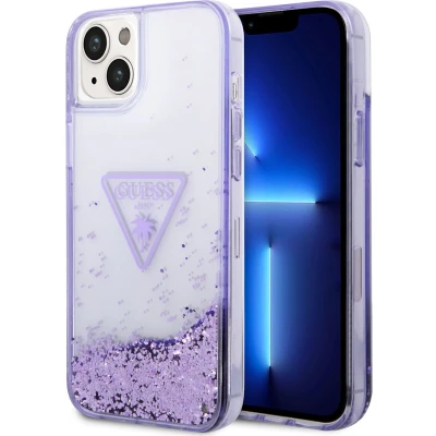 Afbeelding van Guess Paars Back Cover TPU Telefoonhoesje voor Apple iPhone 14 Plus Bescherm je Telefoon Optimaal