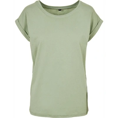 Afbeelding van Damesshirt met ronde hals en omgeslagen mouw Soft Salvia XS