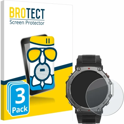 Afbeelding van BROTECT Screenprotector voor Huami Amazfit T Rex 3 Folie Beschermfolie Beschermglas matte (3 Stuks)