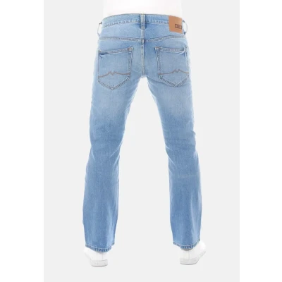 Afbeelding van Mustang Heren Jeans Broeken Oregon bootcut Fit Blauw Volwassenen Denim Jeansbroek