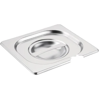 Afbeelding van Vogue RVS deksel met lepeluitsparing GN 1/6