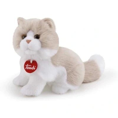 Afbeelding van Trudi Knuffelkat Giada 23 Cm Lichtbruin/wit