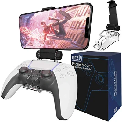 Afbeelding van Orzly Mobiele gameclip voor PS5 controller, Dualsense Verstelbare telefoonhouder Compatibel met PlayStation 5 controller