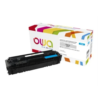 Afbeelding van OWA Cyaan compatibel gereviseerd tonercartridge (alternatief voor: HP 201A) voor Color LaserJet Pro M252dn, M252dw, M252n, MFP M277c6, M277dw, M277n