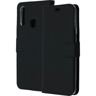 Afbeelding van Samsung Galaxy A20s Hoesje Met Pasjeshouder Accezz Wallet Softcase Bookcase Zwart