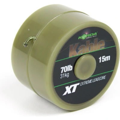 Afbeelding van Korda Kable XT Extreme Leadcore 31kg/70lb Weedy Green15m Karper onderlijnmateriaal