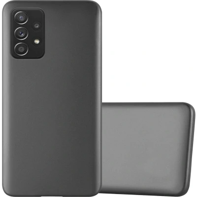 Afbeelding van Cadorabo Hoesje geschikt voor Samsung Galaxy A52 (4G / 5G) A52s in METALLIC GRIJS Beschermhoes gemaakt van flexibel TPU silicone Case Cover