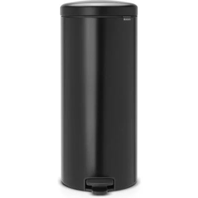Afbeelding van Brabantia NewIcon Prullenbak 30 liter Pedaalemmer met kunststof binnenemmer Matt Black