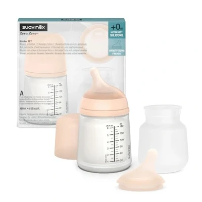 Afbeelding van Suavinex Starter Set Zero 180ml A Flow