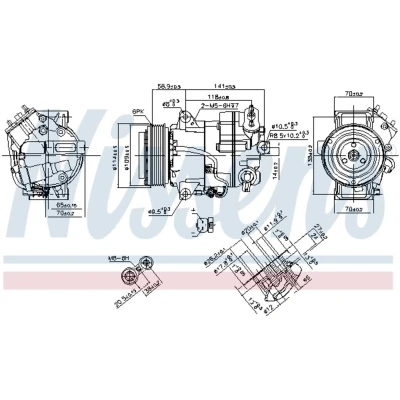 Afbeelding van Nissens Airco compressor 890267