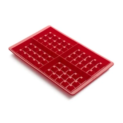 Afbeelding van Lékué Set Van 2 Bakvormen Uit Silicone Voor 4 Wafels Rood