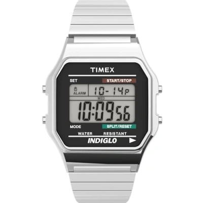 Afbeelding van Timex Classic Digital Horloge met Roestvrij Stalen Armband T785879J