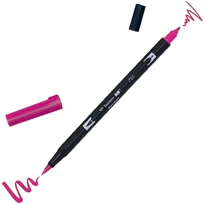 Image de Tombow abt dual brush pen 755 rubine red