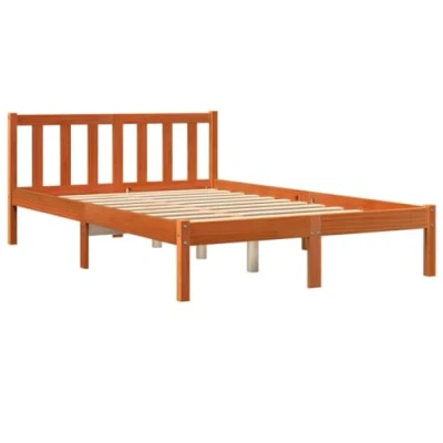 Afbeelding van Bedframe massief grenenhout wasbruin 140x190 cm