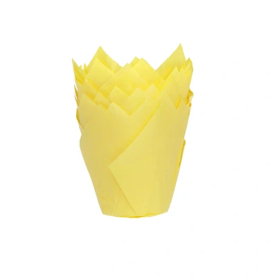 Afbeelding van Muffin Cups HoM Tulp Geel 36st.