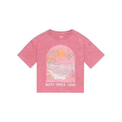 Afbeelding van Roxy SUN FOR ALL Seasons Tshirt print voor kinderen, Maat: 104, Heather rose
