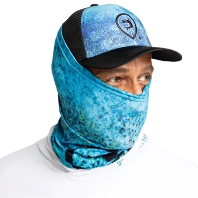 Afbeelding van Adventer Functional UV Neck Gaiter Bluefin One Size Vismuts