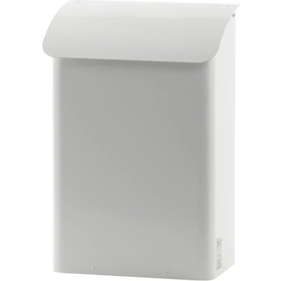Afbeelding van Wandbrievenbus, b 29 cm Galvanized steel Powder Coated wit