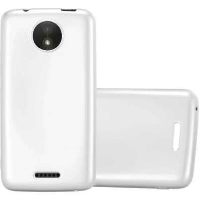 Afbeelding van Cadorabo Hoesje geschikt voor Motorola MOTO C in METALLIC ZILVER Beschermhoes gemaakt van flexibel TPU silicone Case Cover