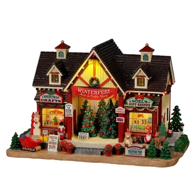 Afbeelding van je Winterfest Arts &amp; Crafts Show With 4.5V Adap Kerst koopt goedkoop bij Warentuin. LEMAX
