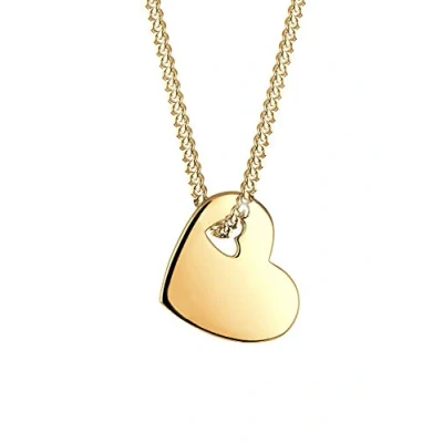 Afbeelding van Elli HERZ Symbol CUT OUT Ketting goldcoloured, Dames, Maat: 45, Gold coloured