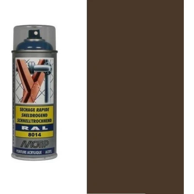 Afbeelding van Motip industrial acryllak hoogglans RAL 8014 sepia bruin 400 ml