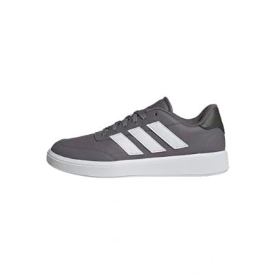 Image de adidas Homme Courtblock Shoes, trace grey/ftwr white/shadow olive, 47 1/3 EU