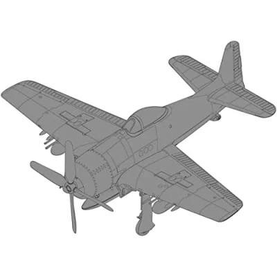 Afbeelding van 1:72 HobbyBoss 87268 F8F 1B Bearcat Plane Plastic Modelbouwpakket