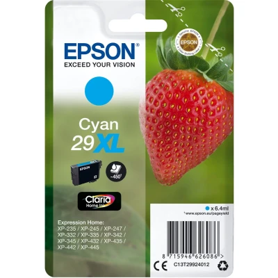Afbeelding van Epson 29XL (C13T29924012) Inktcartridge Cyaan Hoge capaciteit