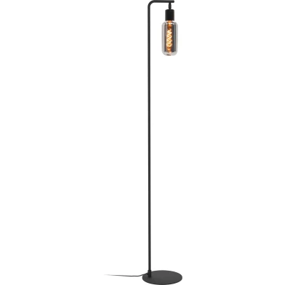 Afbeelding van EGLO Majone vloerlamp E27 Smoke glas 151 cm Zwart
