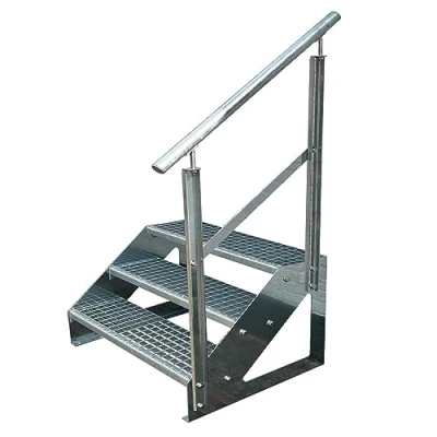 Afbeelding van Kaminbau Mierzwa Hoogwaardige tuintrap, 3 treden, rechte helling, breedte 1200 mm, hoogte 57 cm, weerbestendig