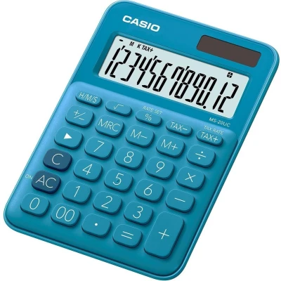 Afbeelding van Casio Bureaurekenmachine Ms 20uc, Blauw