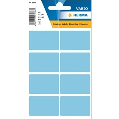 Image de Herma etiquettes multi usages 26 x 40 mm pqt de bleues 3693