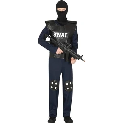 Afbeelding van Fiestas Guirca Police Officer SWAT tieners (14 16 jaar)